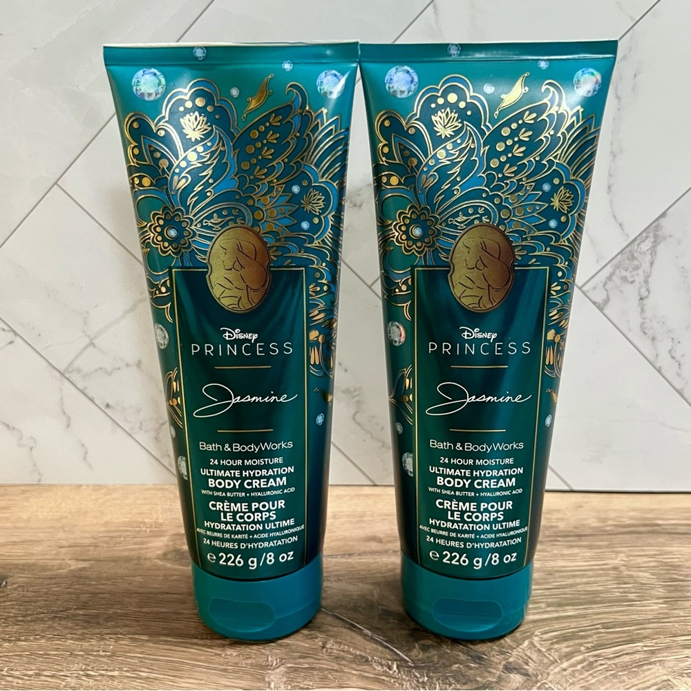 Bath & Body Works DISNEY JASMINE‎ 2 Piece Set Lot Lotion Body Creme Moisturizer